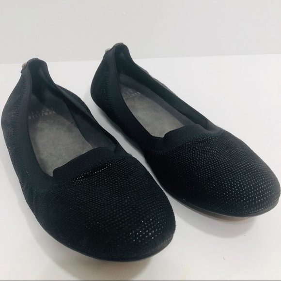 Stuart Weitzman Black Ballet Flats - Picture 1 of 8